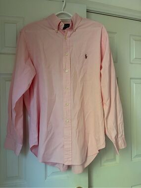 Ralph Lauren Men’s Light Pink Button-Down Oxford Shirt